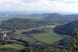 Pohled na České středohoří z Milešovky