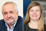 Libor Vávra, prezident Soudcovské unie, a Adriana Chochelová (STAN), právnička organizace Pod svícnem