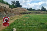 Vyvýšené místo v zámecké zahradě v Úsově, které musí prozkoumat archeologové