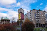 Otočné hodiny na křižovatce ulic Legionářská a Studentská v Olomouci