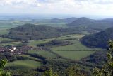 Pohled na České středohoří z Milešovky