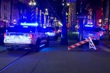 Policejní auta na místě incidentu v New Orleans