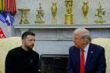Ukrajinský prezident Volodymyr Zelenskyj a americký prezident Donald Trump