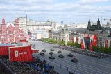 Vojenská přehlídka ke Dni vítězství na Rudém náměstí v Moskvě