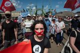 Demonstrace 1. června 2025 v Budapešti proti návrhu zákona o zahraničních financích