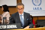 Generální ředitel Mezinárodní agentury pro atomovou energii Rafael Grossi při jednání po amerických útocích na íránská jaderná zařízení (23. června 2025)