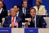 Donald Trump a Mark Rutte na summitu NATO v Haagu