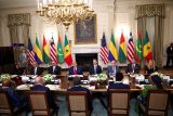 Donald Trump na schůzce s představiteli Gabonu, Guiney-Bissau, Libérie, Mauritánie a Senegalu
