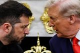 Americký prezident Donald Trump vystoupil na tiskové konferenci v Oválné pracovně se svým ukrajinským protějškem Volodymyrem Zelenským