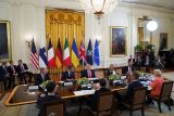 Pondělní setkání lídrů k debatám o konci války na Ukrajině v Bílém domě (18. srpna 2025)