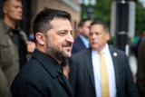Ukrajinský prezident Volodymyr Zelenskyj před setkáním s evropskými lídry a americkým prezidentem Donaldem Trumpem v Bílém domě