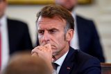 Francouzský prezident Emmanuel Macron na schůzce s americkým prezidentem Donaldem Trumpem, ukrajinským prezidentem Volodymyrem Zelenským a evropskými lídry v rámci jednání o ukončení ruské války na Ukrajině v Bílém domě