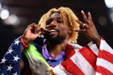 Noah Lyles ovládl závod na 200 metrů na atletickém mistrovství světa počtvrté v řadě