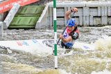 Gabriela Satkové ve finálové jízdě v závodě Světového poháru v pražské Troji