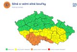 Výstraha ČHMÚ na čtvrtek 3. června 2025
