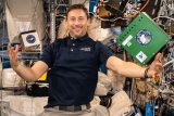 Polský astronaut Sławosz Uznański-Wiśniewski na palubě ISS