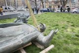 Radnice Prahy 6 přesunula maršála Koněva z náměstí Interbrigády. Socha dočasně poputuje do depozitáře