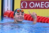 Plavkyně Barbora Seemanová se raduje z postupu do finále mistrovství světa (archivní foto)