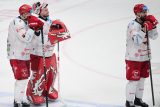 Třinečtí hokejisté po vyřazení ve čtvrtfinále play-off extraligy s pražskou Spartou