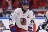 Útočník Jakub Lauko při premiéře v dresu české seniorské reprezentace