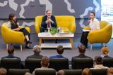 Premiér Petr Fiala (ODS) na debatě se studenty na Univerzitě Hradec Králové