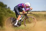 Česká cyklistka Julia Kopecký v časovce na mistrovství České republiky