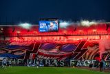 Fanoušci Baníku Ostrava a jejich choreo