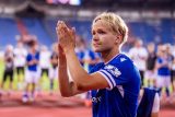 Matěj Šín děkuje fanoušků Baníku