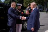 Americký prezident Donald Trump a polský prezident Karol Nawrocki na jednání ve Washingtonu