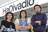 Nové umělecké vedení HaDivadla Jana Vaverková, Justina Grecová a Jan Doležel (zleva doprava)