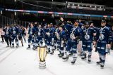 Hokejisté Komety Brno slaví zisk extraligového titulu
