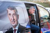Akce Pokec s Babišem, kterou pořádá Mladé ANO. Na snímku Andrej Babiš