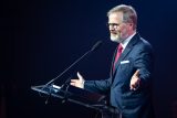 Premiér Petr Fiala (ODS) na republikovém sněmu hnutí STAN