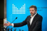 Ministra vnitra Vít Rakušan na tiskové konferenci po jednání se zástupci odborů bezpečnostních sborů
