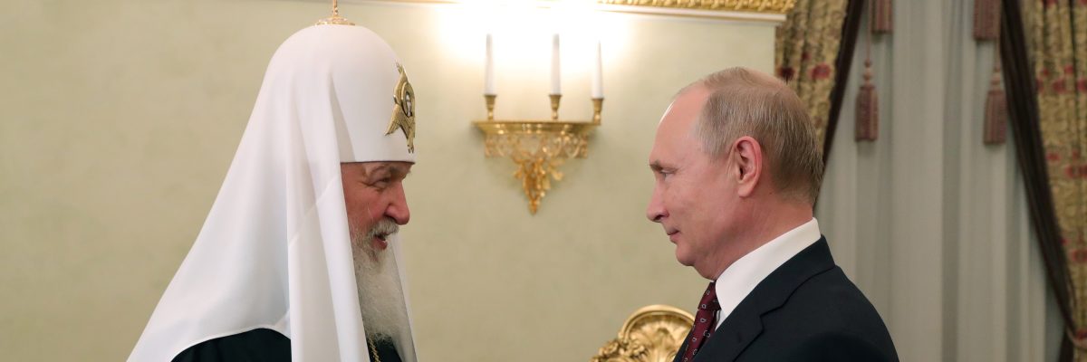 Moskevský patriarcha Kirill s ruským prezidentem Vladimirem Putinem