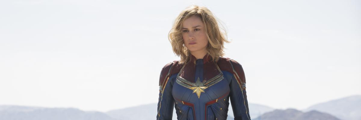 Brie Larsonová ve filmu Captain Marvel