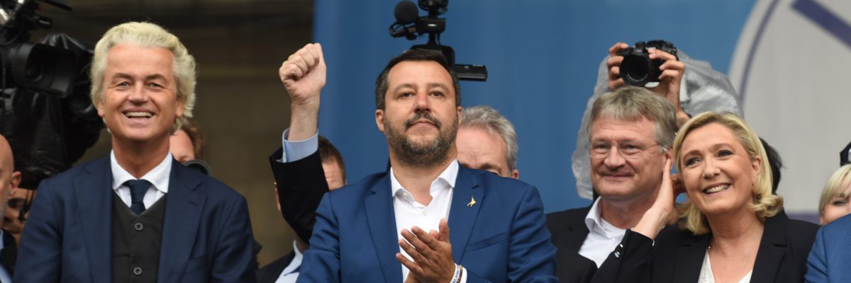 Stálice krajně pravicové scény: Geert Wilders, Matteo Salvini a Marine Le Penová