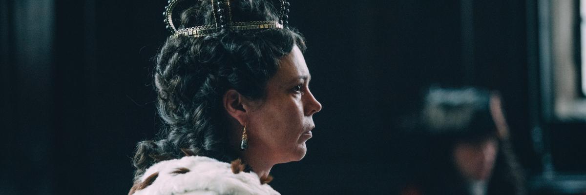 Olivia Colmanová ve filmu Favoritka