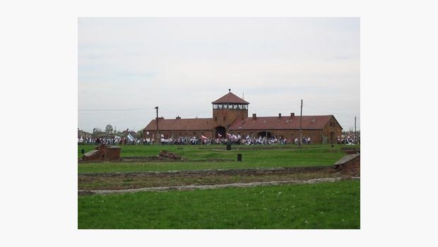 Vstupní barák v Birkenau