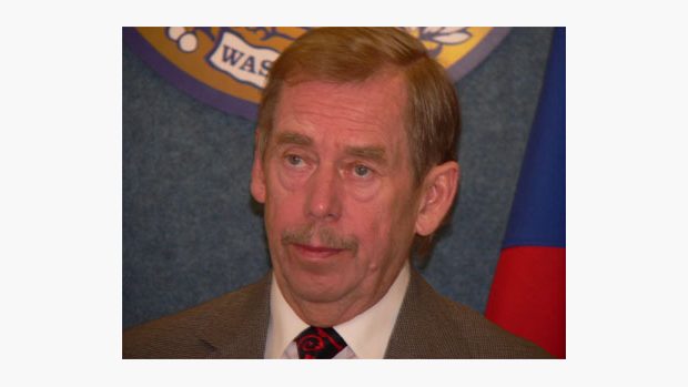 Václav Havel během svého pobytu ve Washingtonu