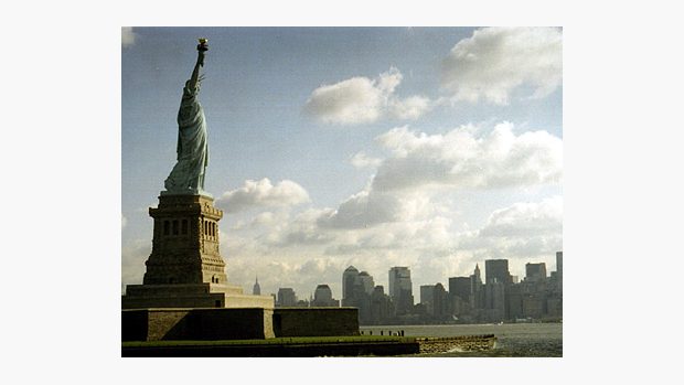 Socha Svobody - symbol New Yorku i Spojených států