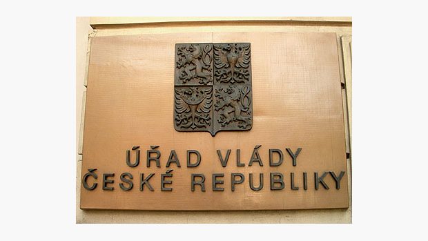cedule na budově Úřad vlády