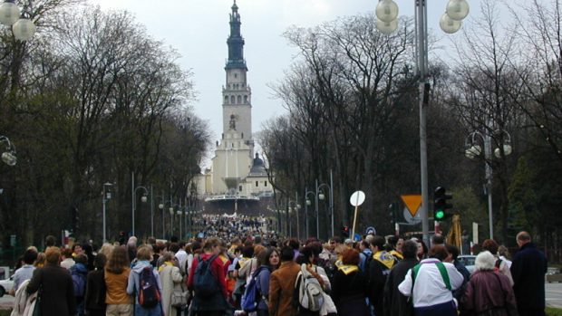 Výstup na Jasnou Horu v Čenstochové