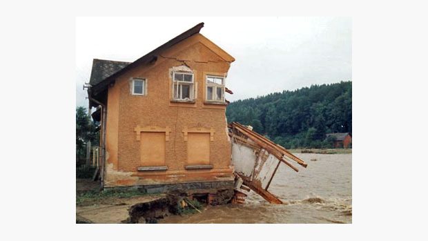 Mikulovice - povodeň 1997