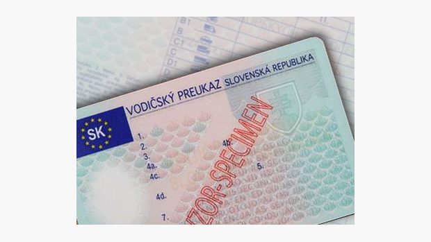 slovenský řidičský průkaz