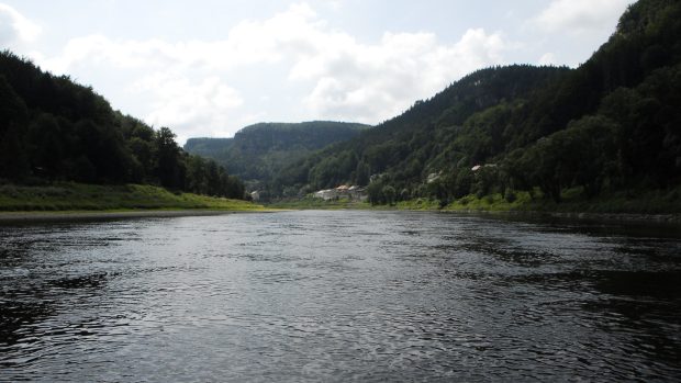 Pohled z lodi na Dolní Žleb