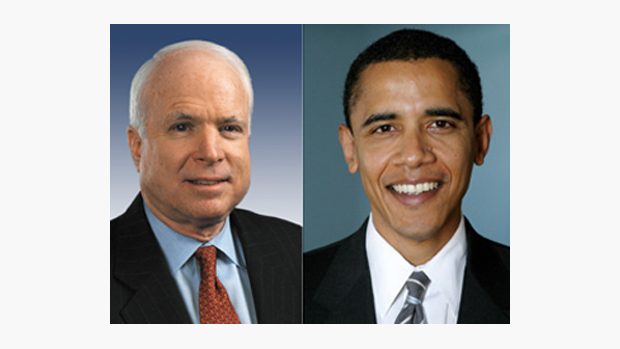Barack Obama a John McCain