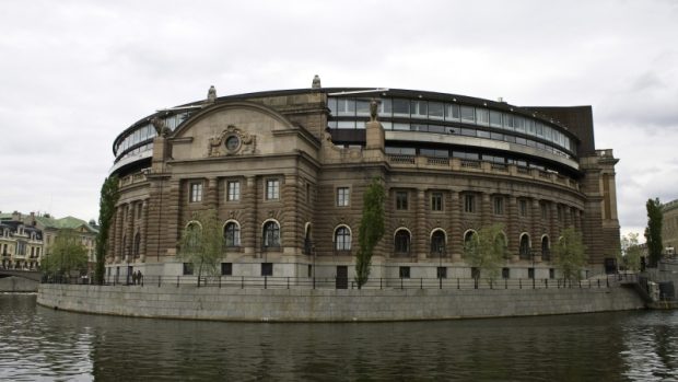 Stockholm, švédský parlament