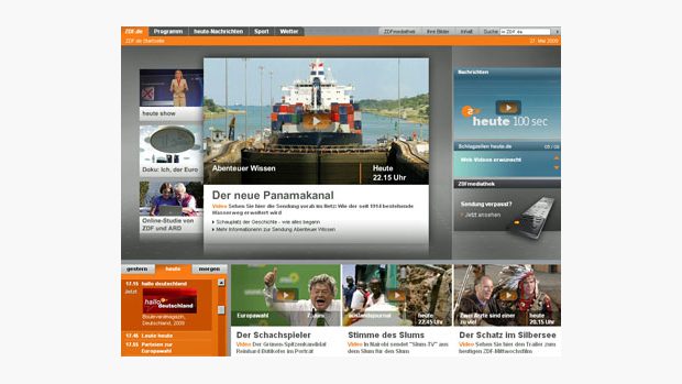 portál televize ZDF
