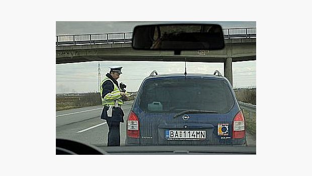 Kontrola srbské policie